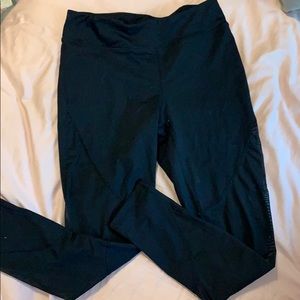 Black mesh leggings